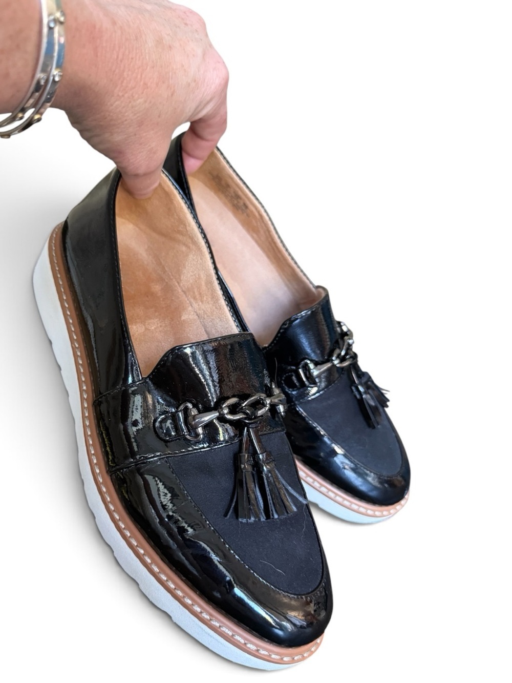 Naturalizer Estelle Tassel Loafer | Black Patent | Women’s Size 9 | Very Good - Picture 8 of 11